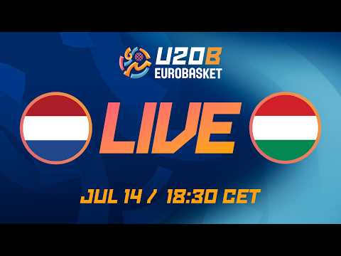 LIVE - Netherlands v Hungary | FIBA U20 EuroBasket 2026 Division B | Group Phase