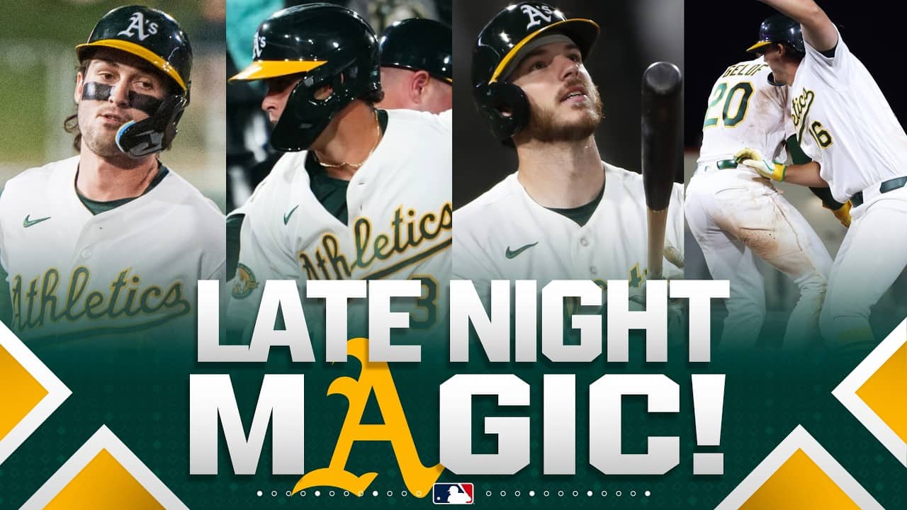 The A's hit homers in the 7TH, 8TH, 9TH, before WALKING IT OFF in extras! 😱🔥