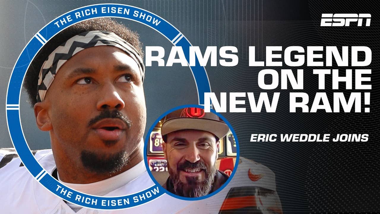 Eric Weddle's INSTANT REACTION to his Rams acquiring Myles Garrett 🍿 | The Rich Eisen Show