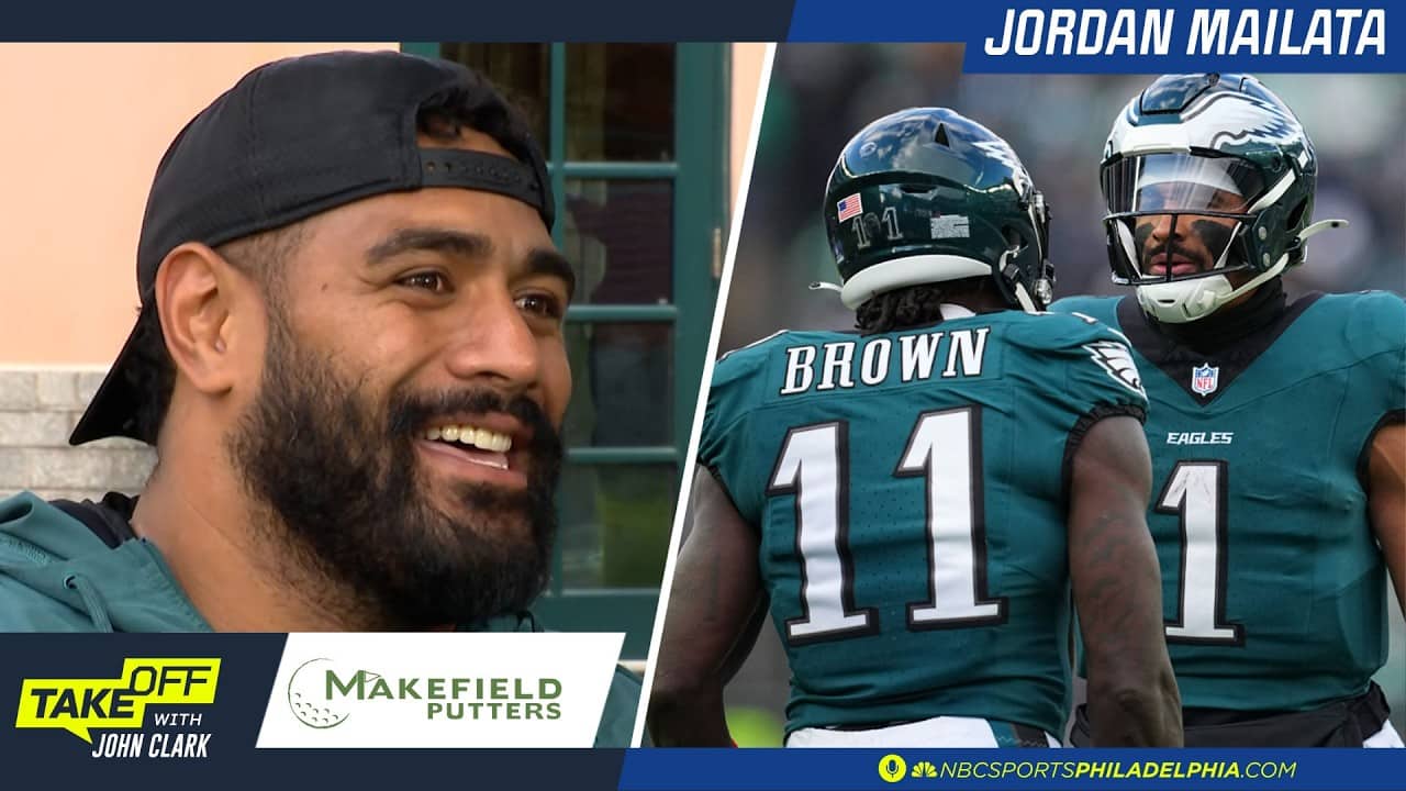 Jordan Mailata on A. J. Brown and Jalen Hurts, Sean Mannion and the Eagles' new offense | Takeoff