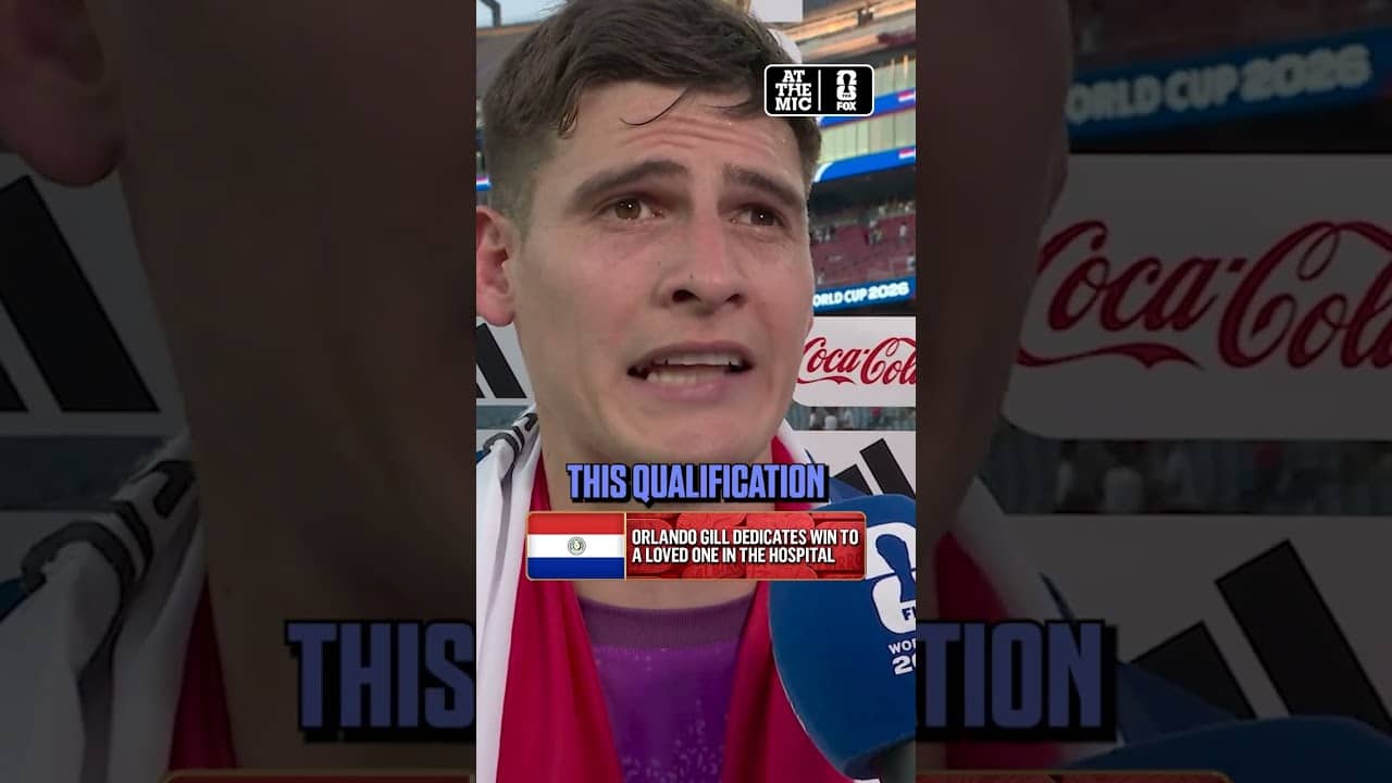 A special dedication from Paraguay's goalkeeper Orlando Gill 🧤