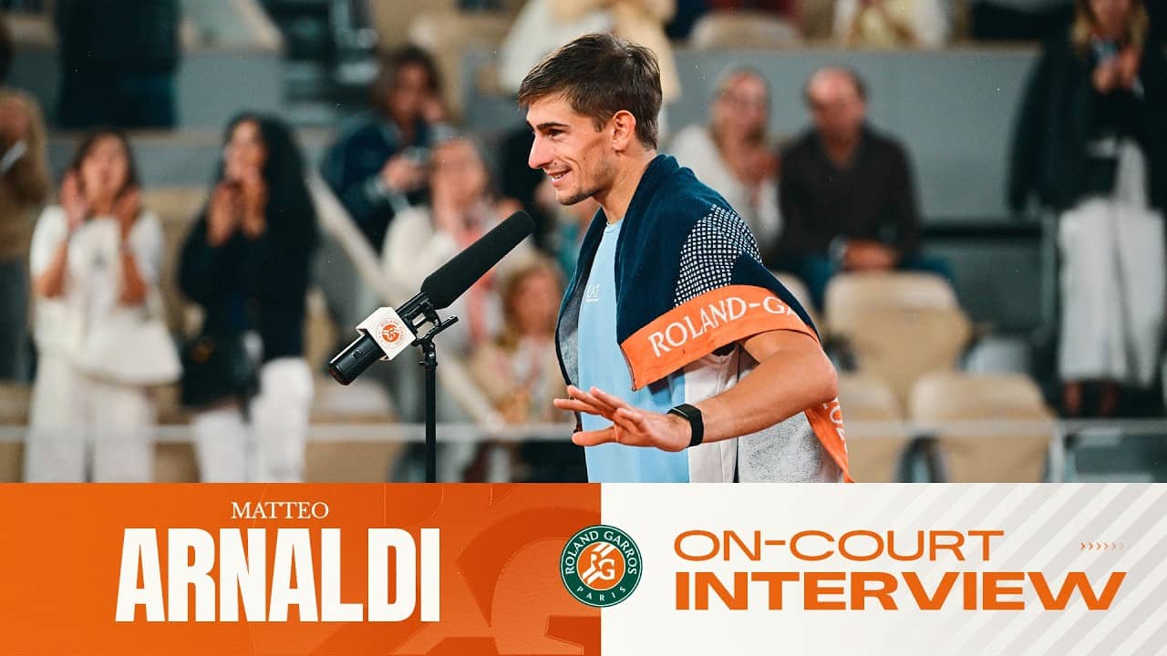 Matteo Arnaldi | QF on-court Interview | Roland-Garros 2026