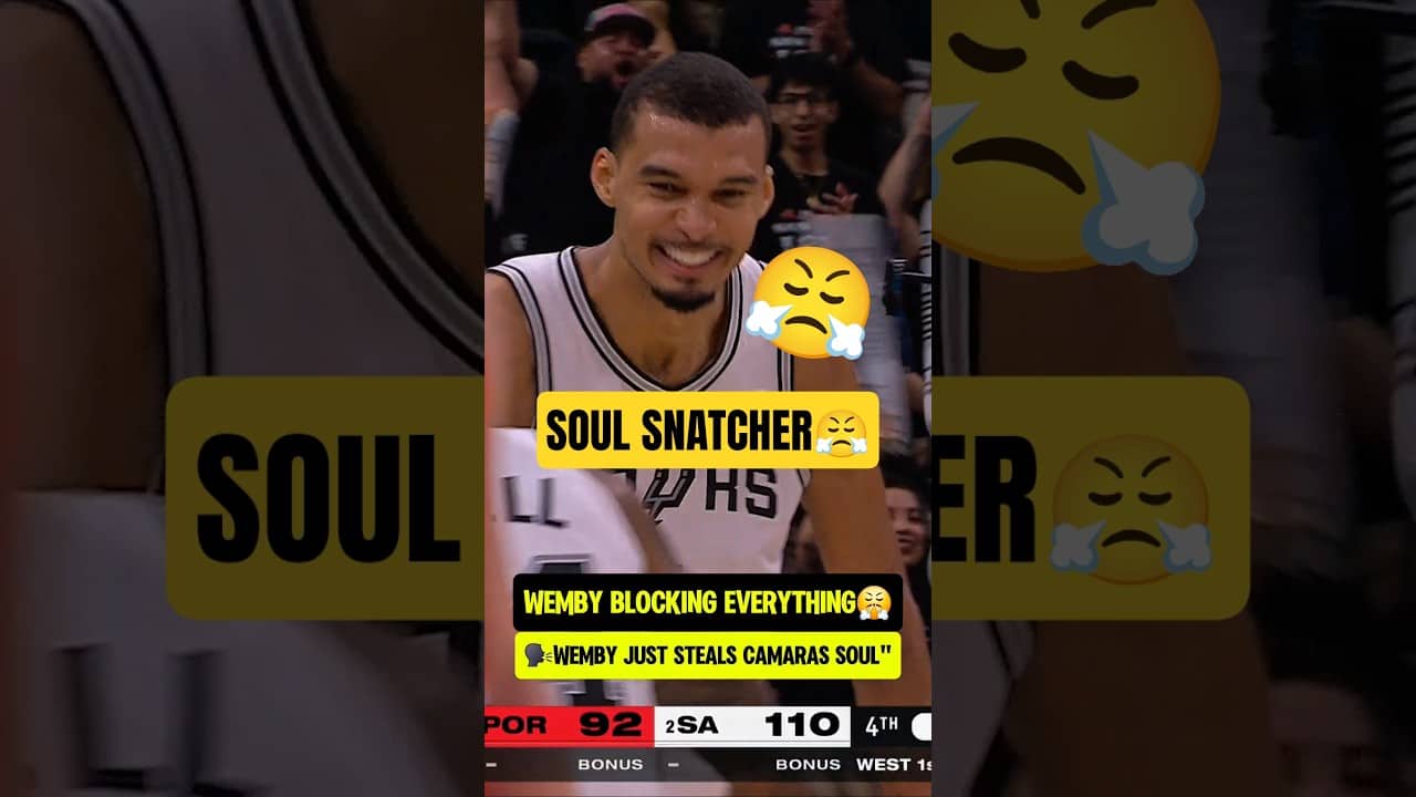 Wemby guarding the rim WITH HIS LIFE😤