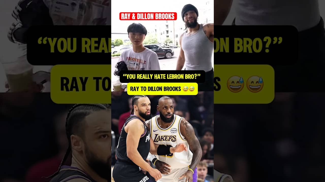 Ray really asked Dillon Brooks if he hates LeBron 😅😅