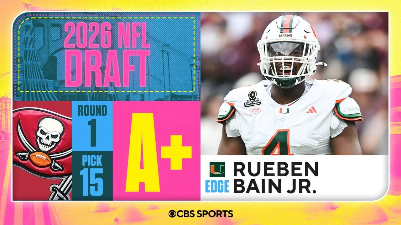 Buccaneers select Rueben Bain Jr. No. 15 overall | 2026 NFL Draft Grades & Reaction