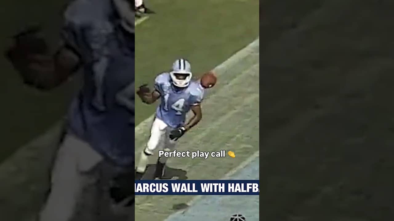 That pass was elite 🫡 #unc #accfootball #collegefootball