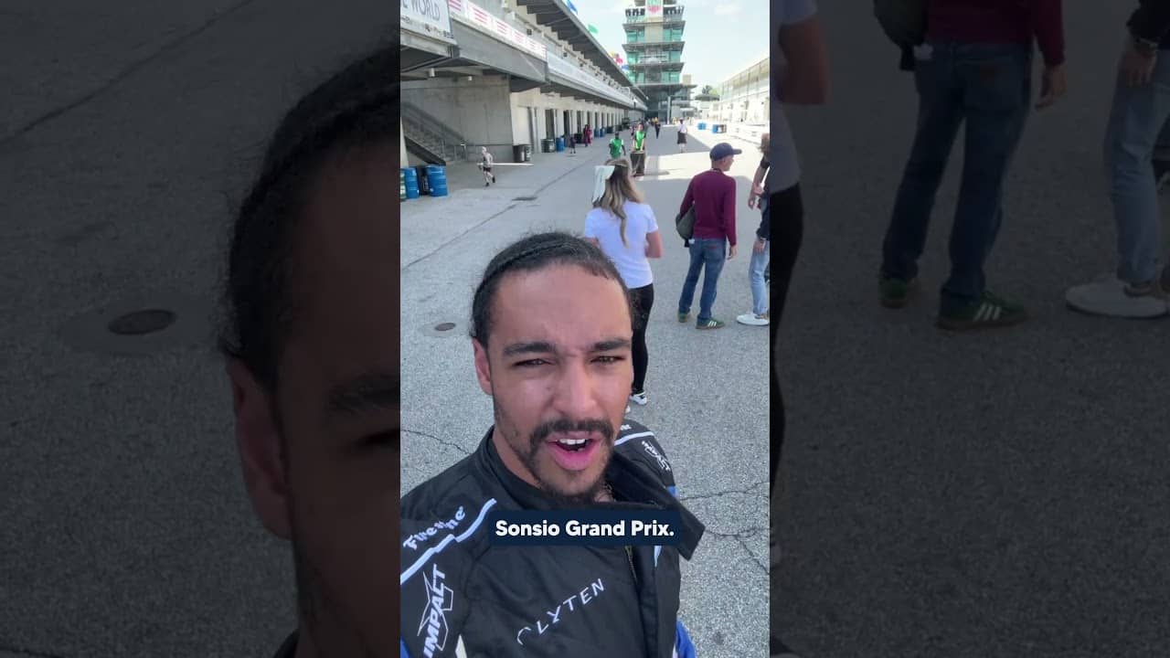 "Crazy experience. Wish I went faster." 🔥 Andrew Nembhard After Riding Two-Seater on IMS Road Course