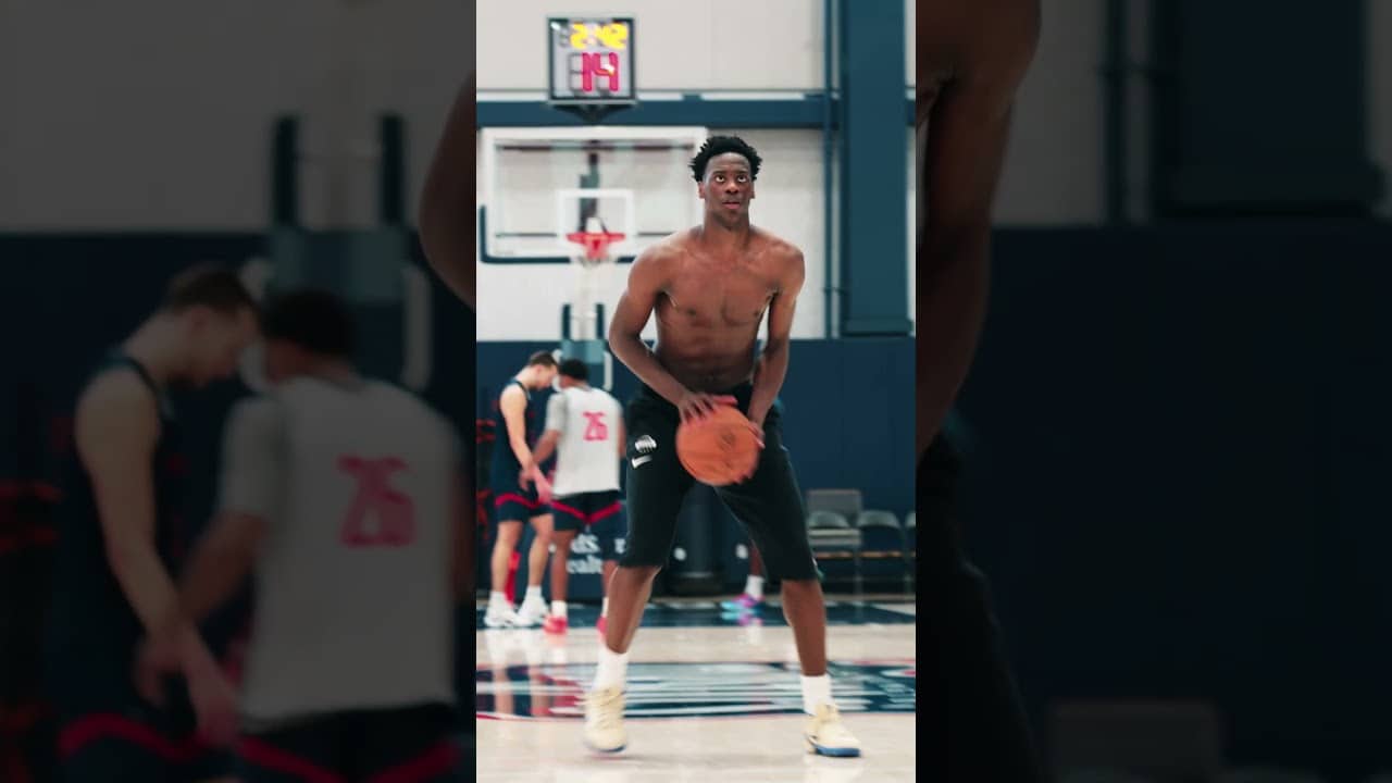 The work doesn't stop 🎯  #washingtonwizards #ajdybantsa #nba
