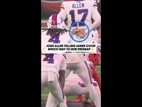 Josh Allen Presnap Signal To James Cook 🧠
