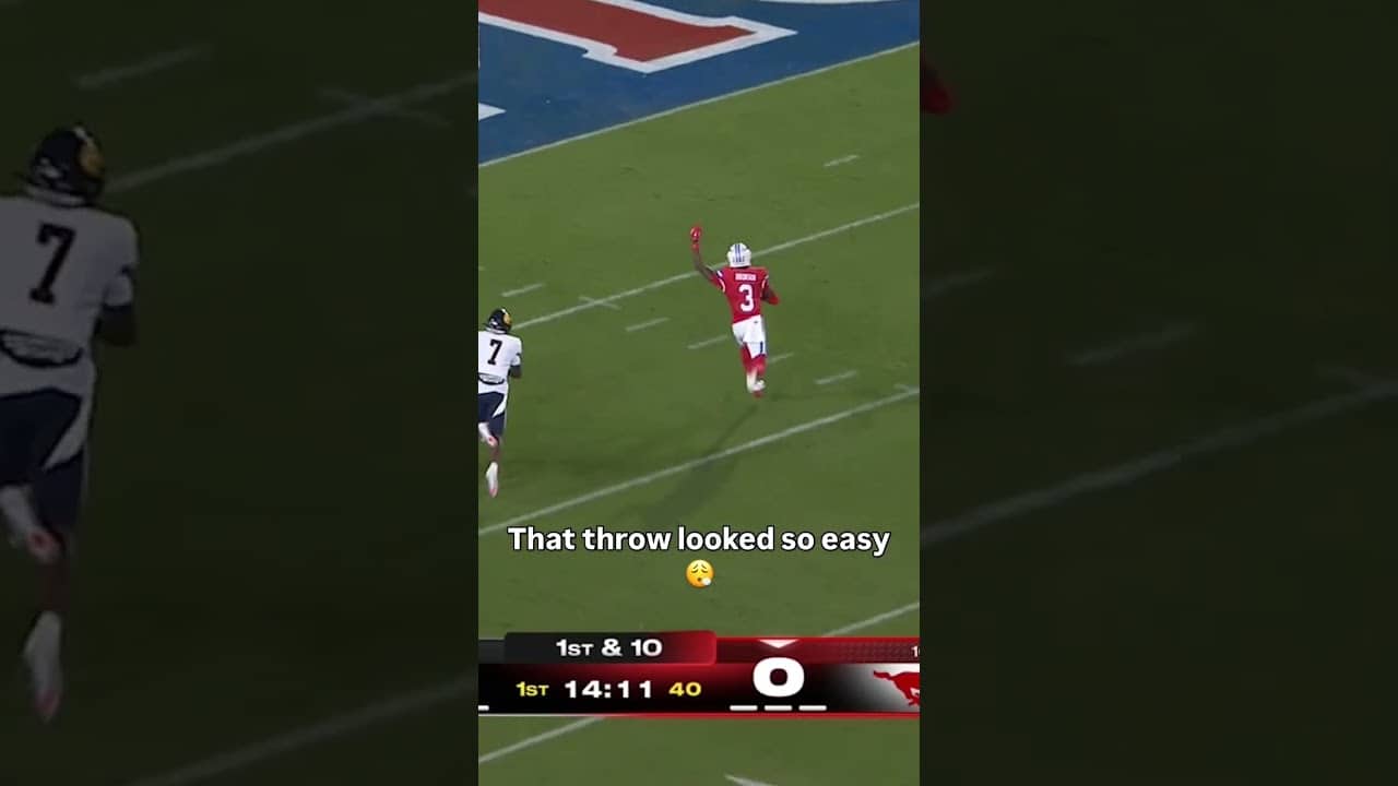 And the front flip 😱 #smumustangs #accfootball #collegefootball