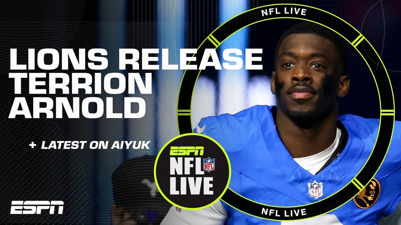 Terrion Arnold released by Detroit Lions + Latest on Brandon Aiyuk | NFL Live
