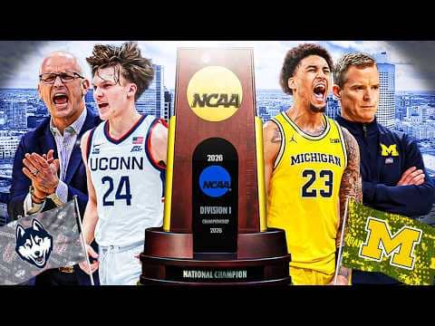 Michigan vs UConn 🔥 for the National Championship Title 🏆