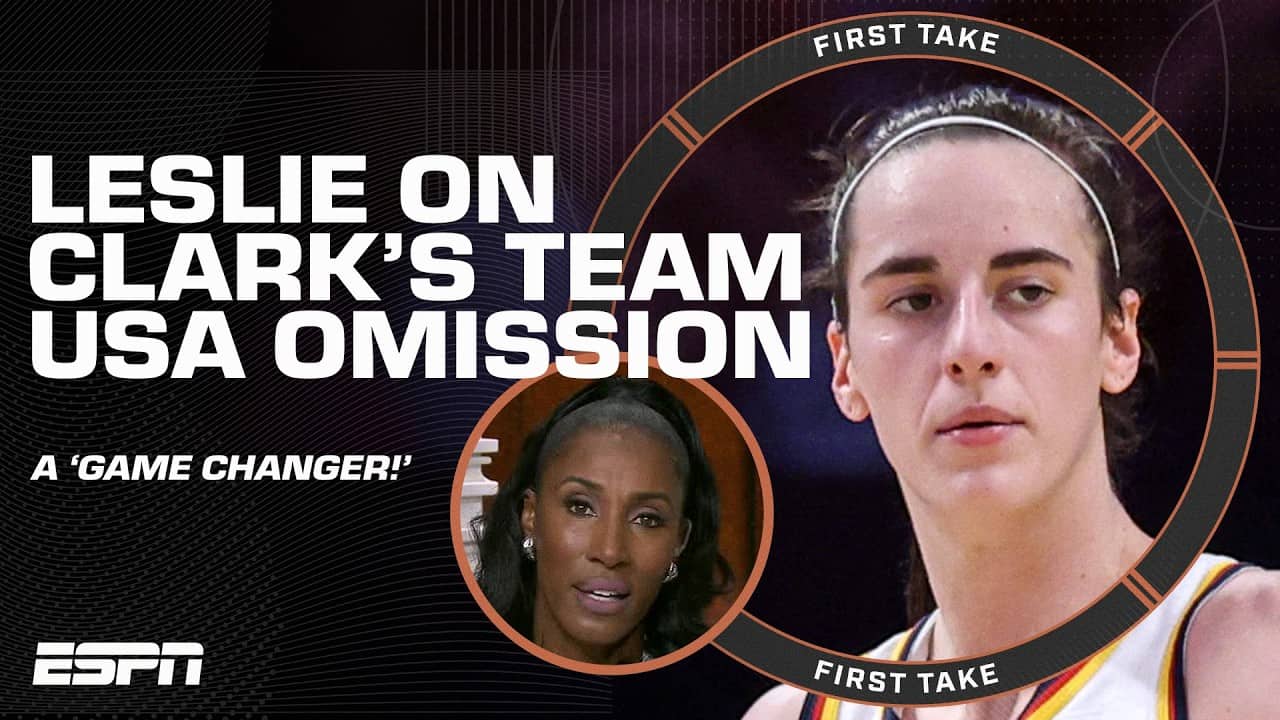 Lisa Leslie on Caitlin Clark’s Team USA omission: I DON’T KNOW HOW WE LEFT W/O HER! 👀 | First Take