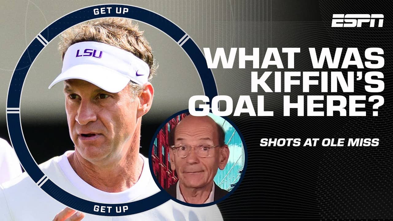 Paul Finebaum says Lane Kiffin is trying to 'WIPE OLE MISS OFF THE FACE OF THE EARTH' 😳 | Get Up
