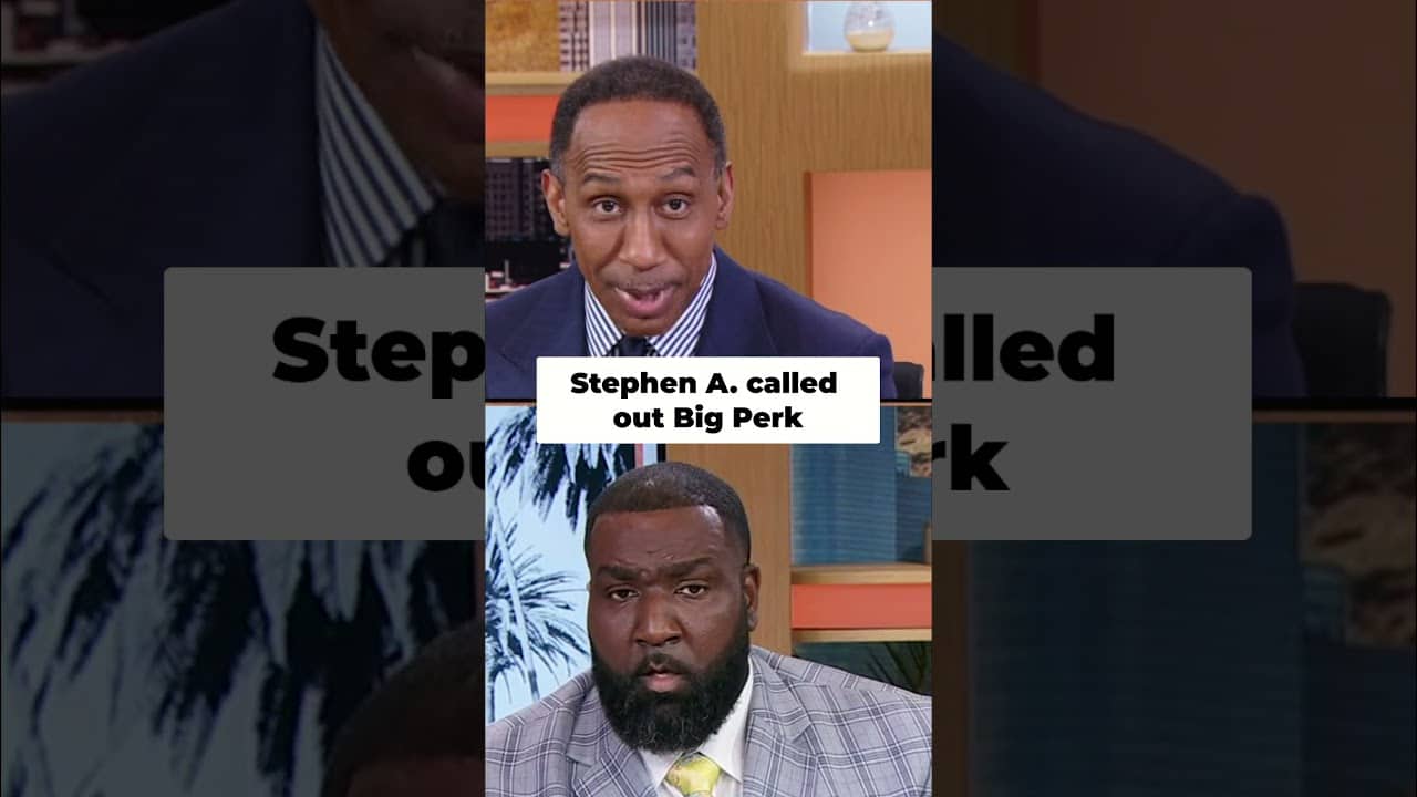 Stephen A. called out Big Perk for being wishy-washy