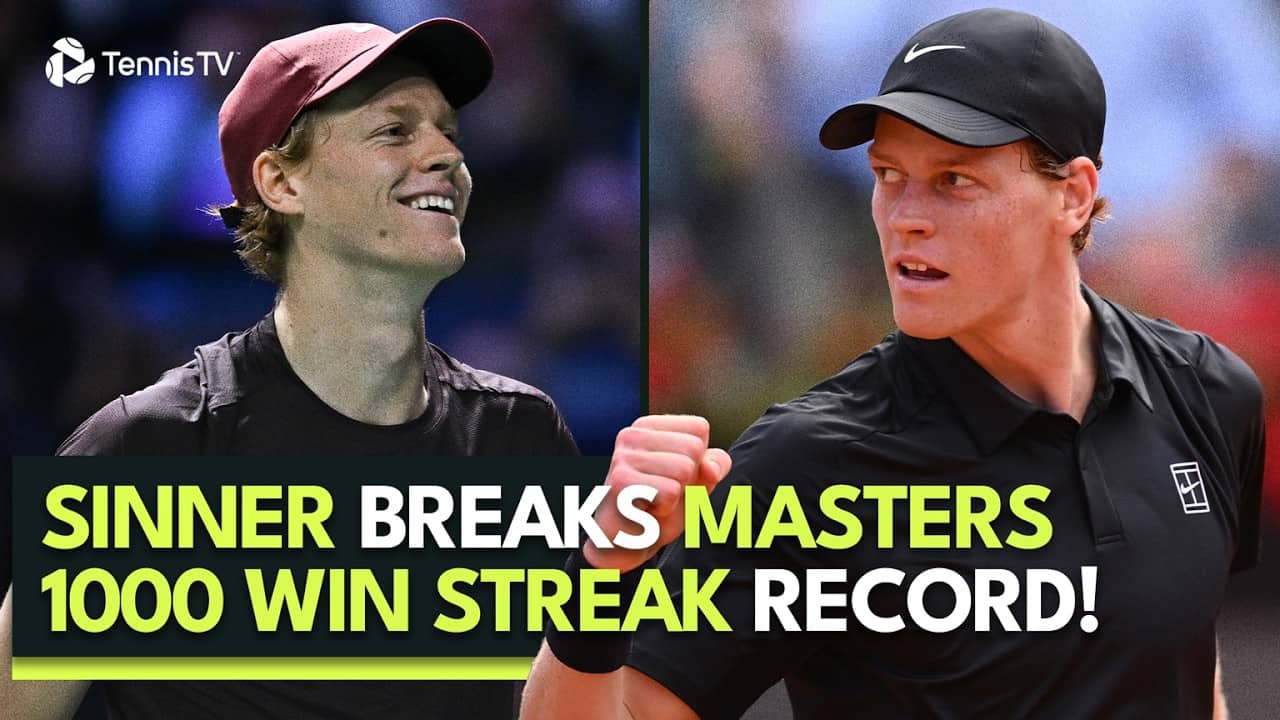 Jannik Sinner Breaks The Masters 1000 Win Streak Record! 🇮🇹✨