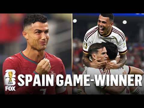 Spain's Mikel Merino Scores Go-Ahead Stoppage-Time Goal vs Portugal | 2026 FIFA World Cup™