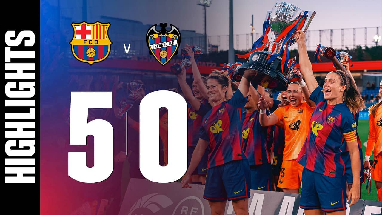 HIGHLIGHTS | FC BARCELONA 5 vs 0 LEVANTE |🏆 | Liga F 🔵🔴
