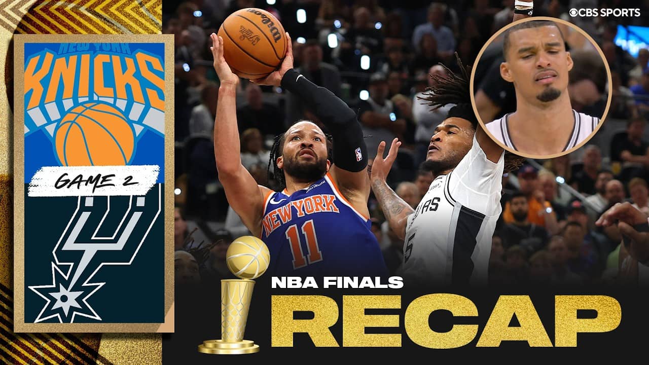 Knicks outlast Spurs in INSTANT CLASSIC, take 2-0 series lead back to New York | 2026 NBA Finals