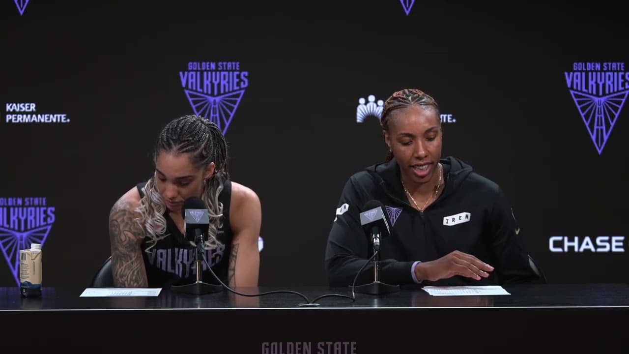 Gabby Williams and Kayla Thornton on Golden State Valkyries loss vs. Las Vegas Aces￼ | May 31, 2026