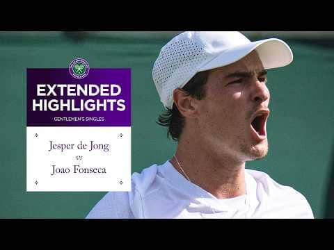 Fonseca on form! | Jesper de Jong v Joao Fonseca | Extended Highlights | Wimbledon 2026