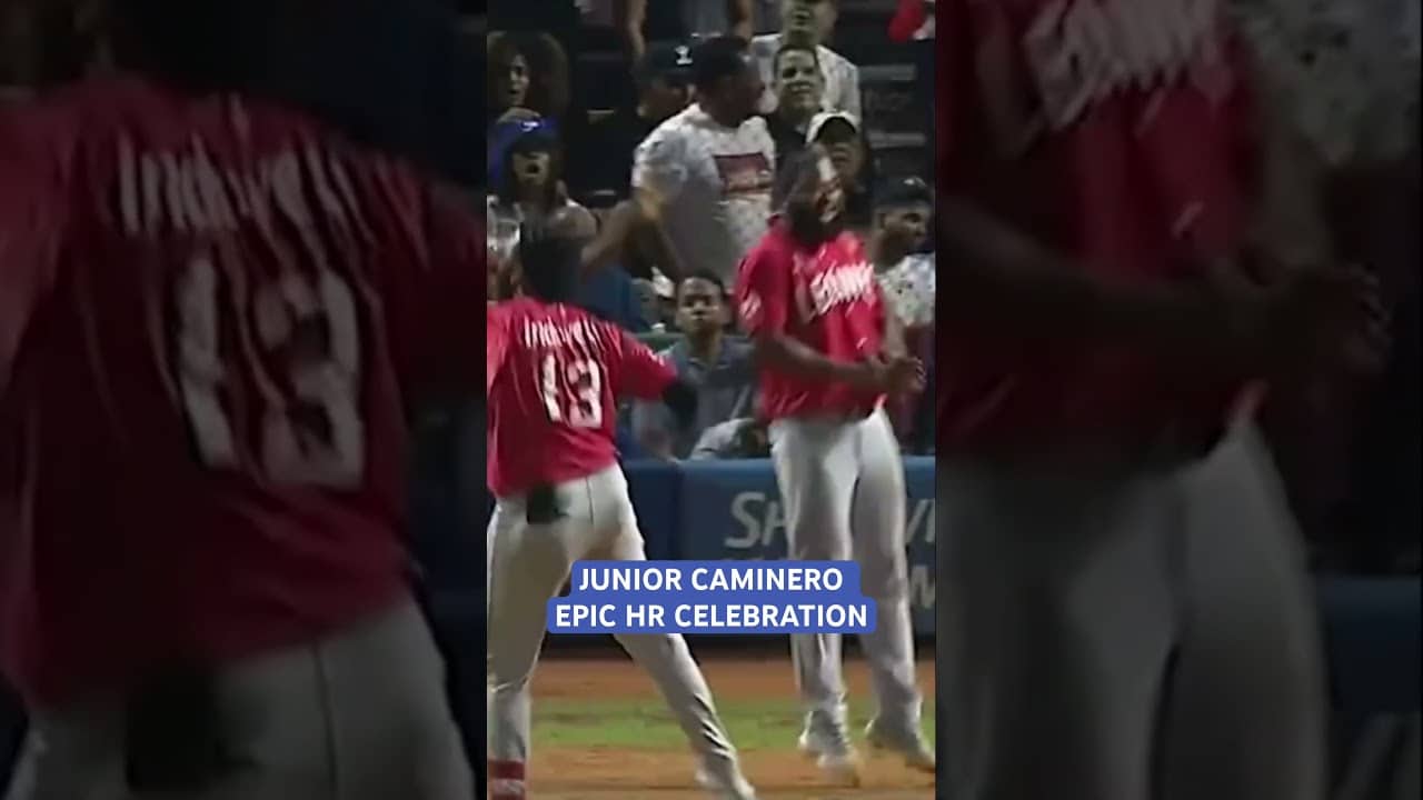 Never forget Junior Caminero’s incredible celebration in the LIDOM championship 😱😱