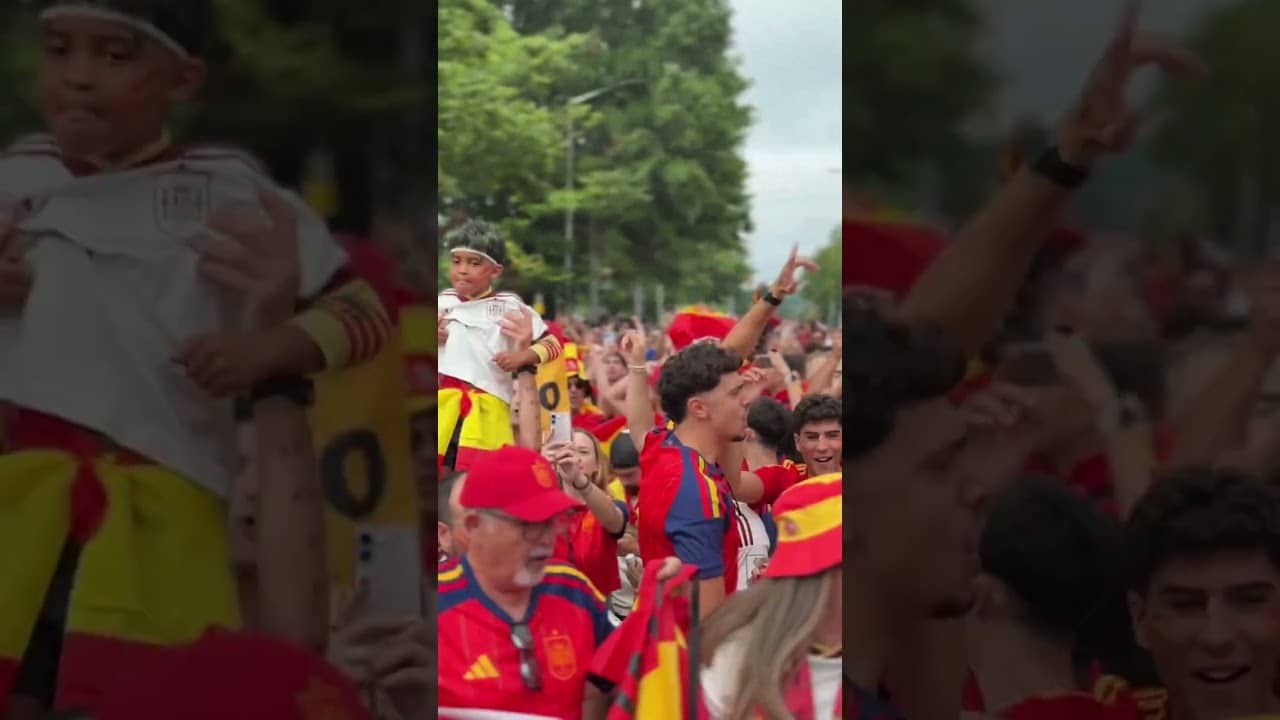 ¡CONFÍAN EN SU ÍDOLO! 😎🔥🇪🇸 Así marchan los españoles hacia el Estadio Atlanta #shorts