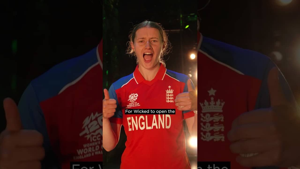 Charlie Dean steps into the world of Wicked 🤩 #T20WorldCup