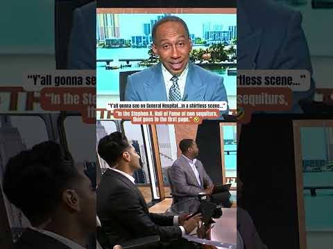 Shirtless scene incoming for Stephen A.? 😮