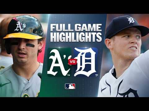 ATHLETICS vs. TIGERS: Official Full Game Highlights (July 8) | 2026 MLB Season