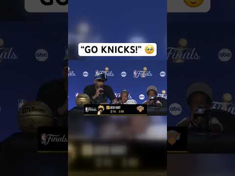 Josh Hart’s kids get on the mic 😂