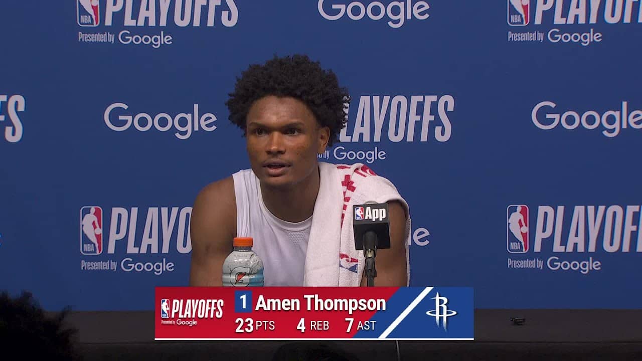 Game 4 Press Conference by Amen Thompson