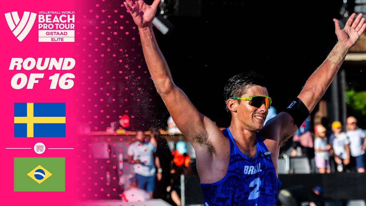 Åhman/Hellvig vs. Evandro/Arthur Lanci - Round of 16 Highlights | Gstaad 2026 #BeachProTour