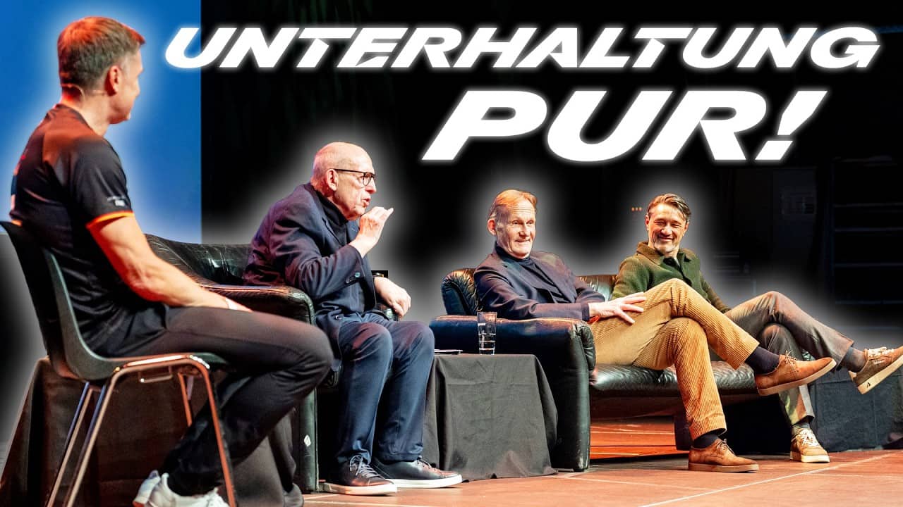 „Aki, du sympathischer Drecksack!“ | Calmund, Watzke, Kovac und Helmer auf einer Bühne