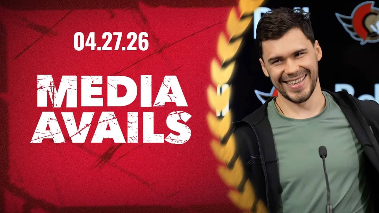 Artem Zub, Thomas Chabot, Jordan Spence - End of Season Media