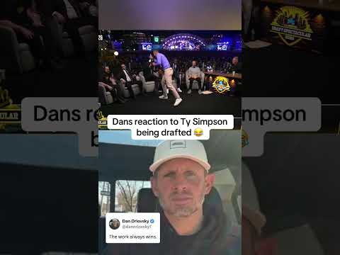 Dan Orlovsky was so HYPED to see Ty Simpson go with the 13th pick 🔥