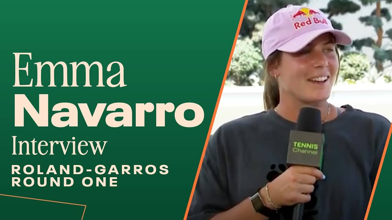 Emma Navarro's new perspective after taking time away from the sport 🤗 | 2026 Roland Garros