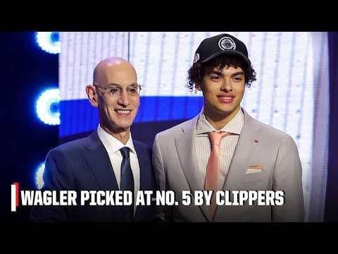 LA Clippers pick Keaton Wagler with 5th overall pick | 2026 NBA Draft