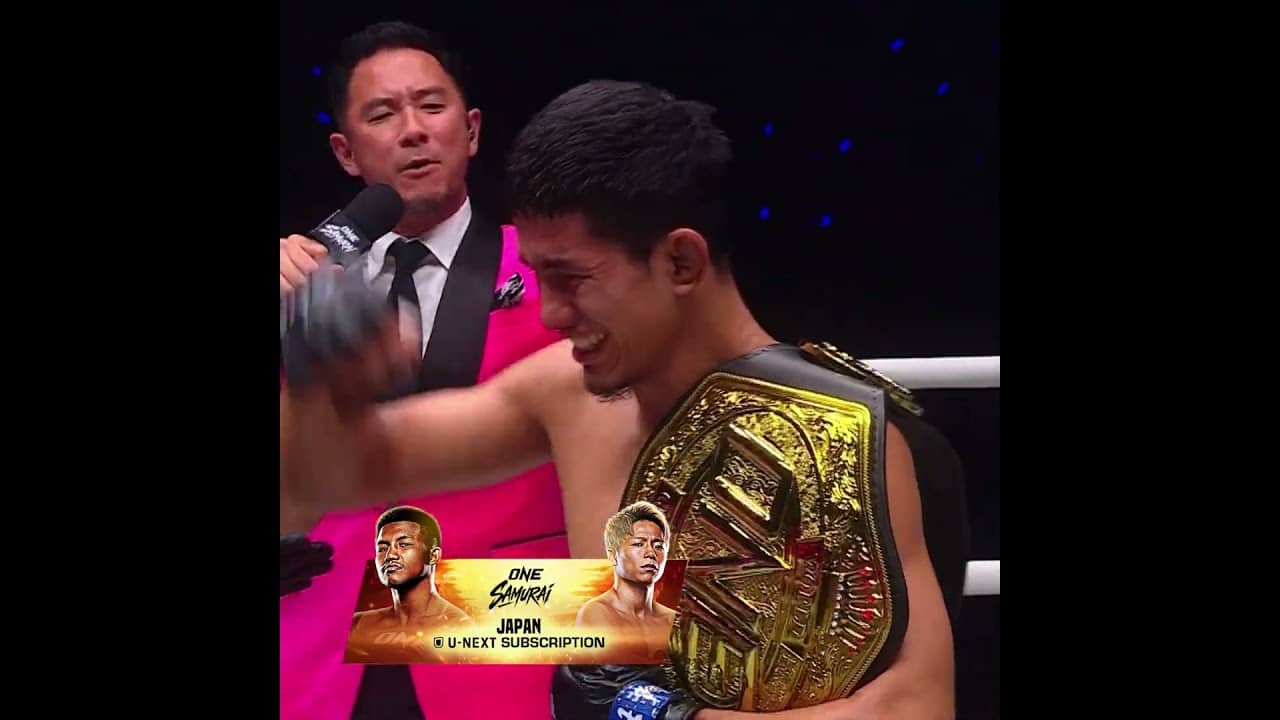 AND NEW 👑 Avazbek Kholmirzaev KOs Yuya Wakamatsu to become the new ONE Flyweight MMA World Champion!