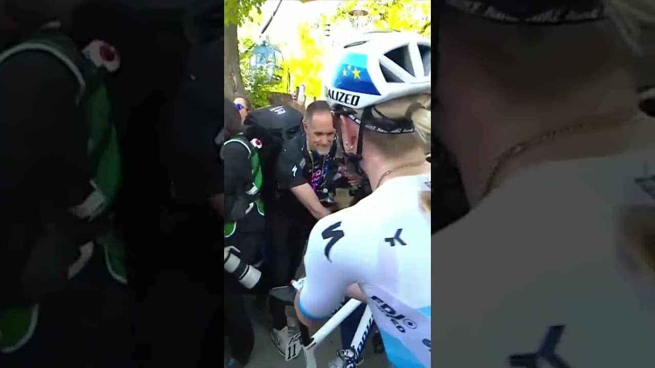 The ecstasy and exhaustion of a Flèche Wallonne victory 😮‍💨
