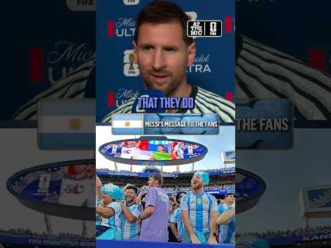 The love and appreciation that Messi has for Argentina fans 🇦🇷