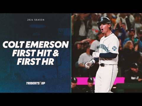 Mariners Top Prospect Colt Emerson HOMERS for his FIRST MLB Hit!