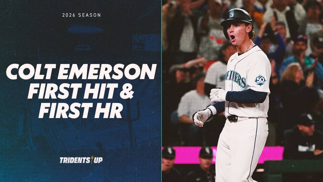 Mariners Top Prospect Colt Emerson HOMERS for his FIRST MLB Hit!