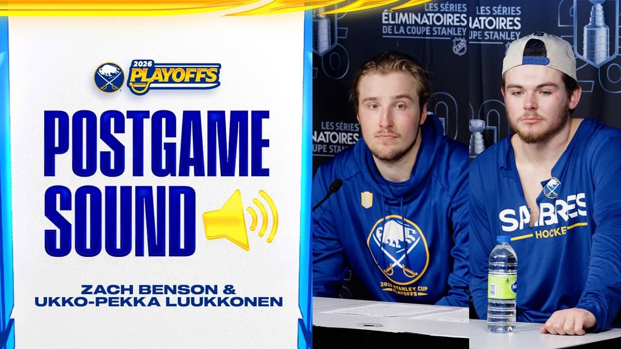 "We're Fired Up" | Zach Benson & Ukko-Pekka Luukkonen After Game 4 Win | Buffalo Sabres