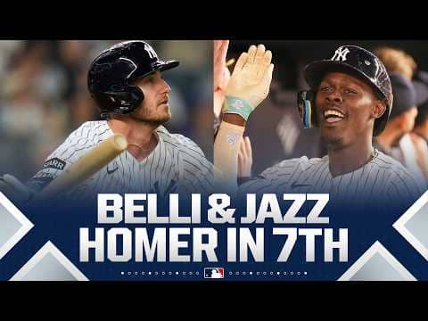 BRONX BOMBERS! Cody Bellinger and Jazz Chisholm Jr. each drill impactful homers in the 7th 😮‍💨