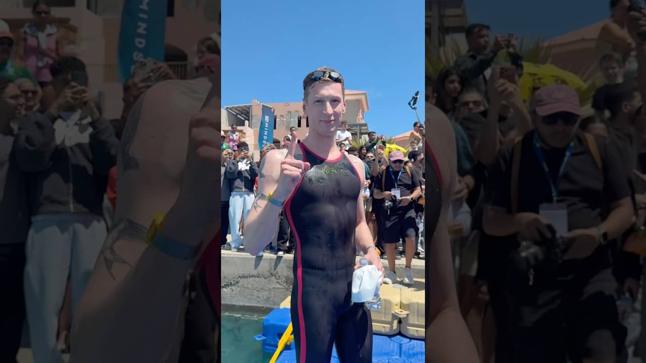 When Florian went for an „easy swim“ 🏊 #openwaterswimming #openwater #aura #swimming