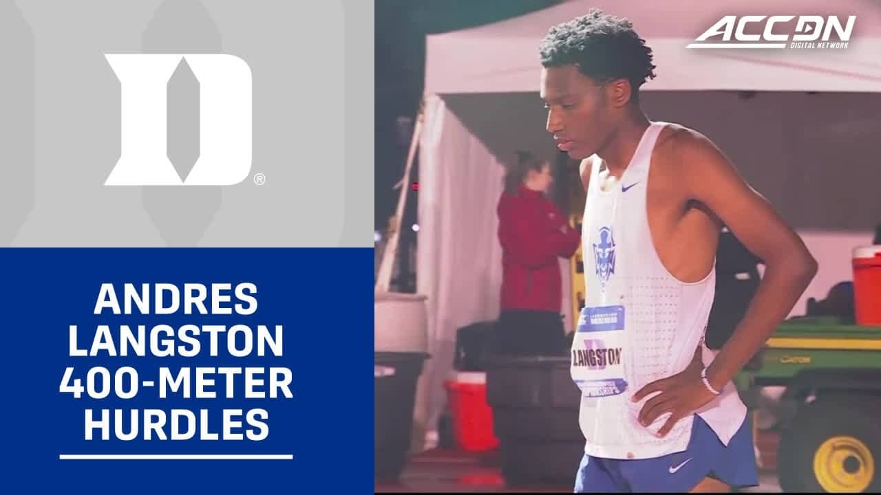 Duke's Andres Langston Wins ACC 400-meter Hurdles Title
