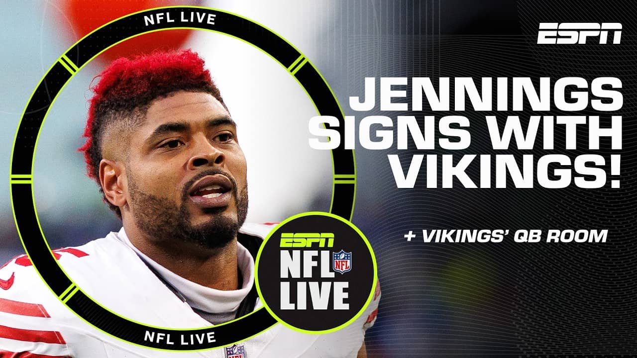 Jauan Jennings signs with the Vikings 🚨 When a ball's in the air, IT’S HIS - EJ Manuel | NFL Live