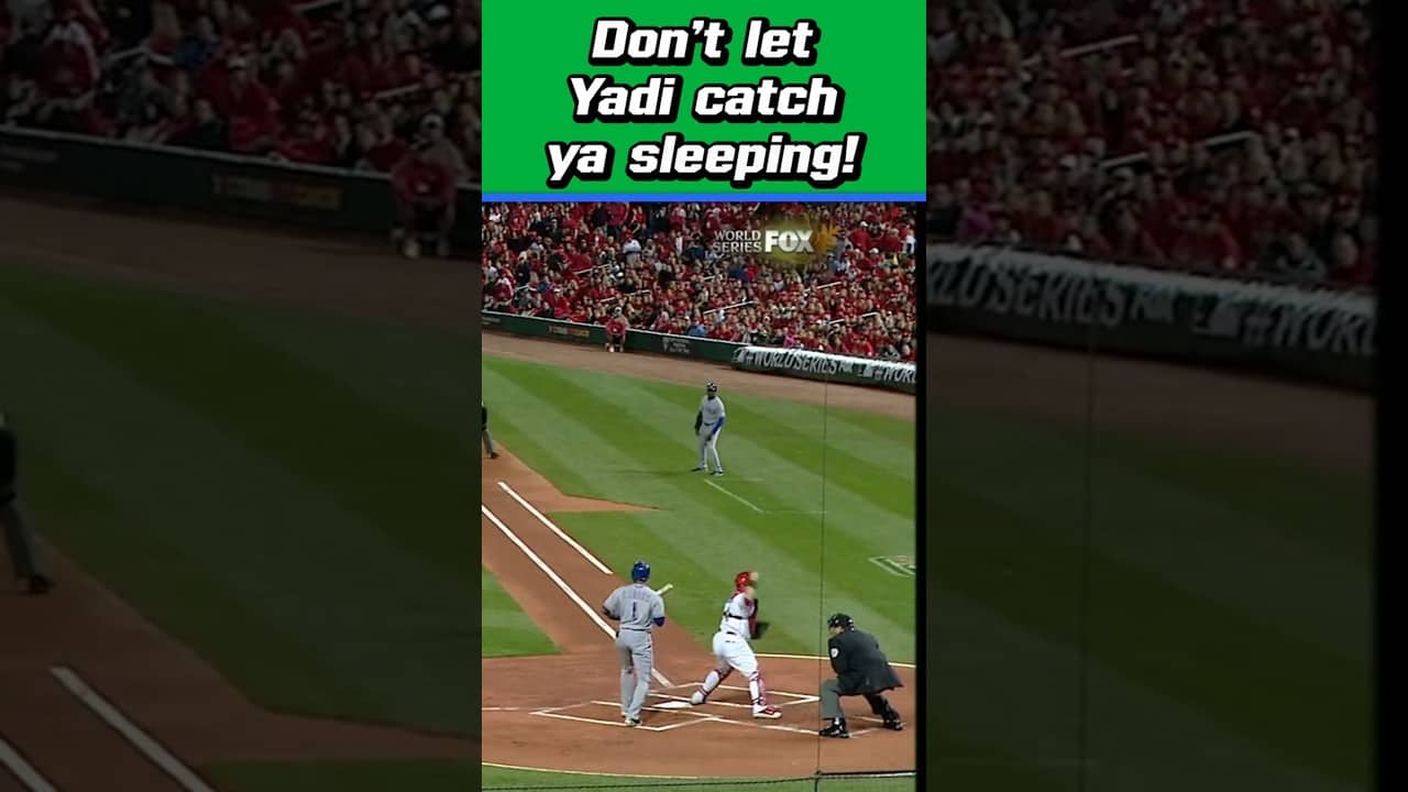 Yadi pulled this off in a World Series Game 7!
