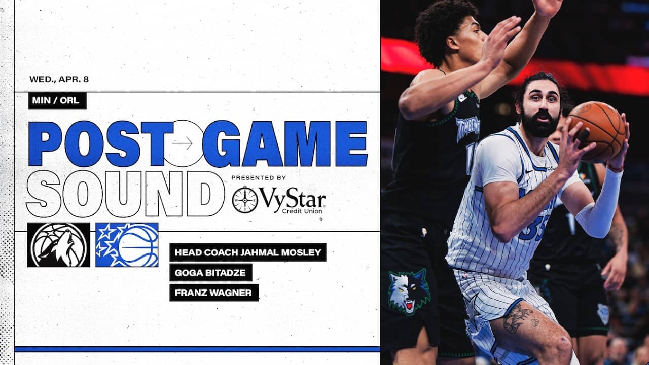 POSTGAME SOUND: MINNESOTA TIMBERWOLVES VS. ORLANDO MAGIC | COACH MOSE, GOGA BITADZE & FRANZ WAGNER